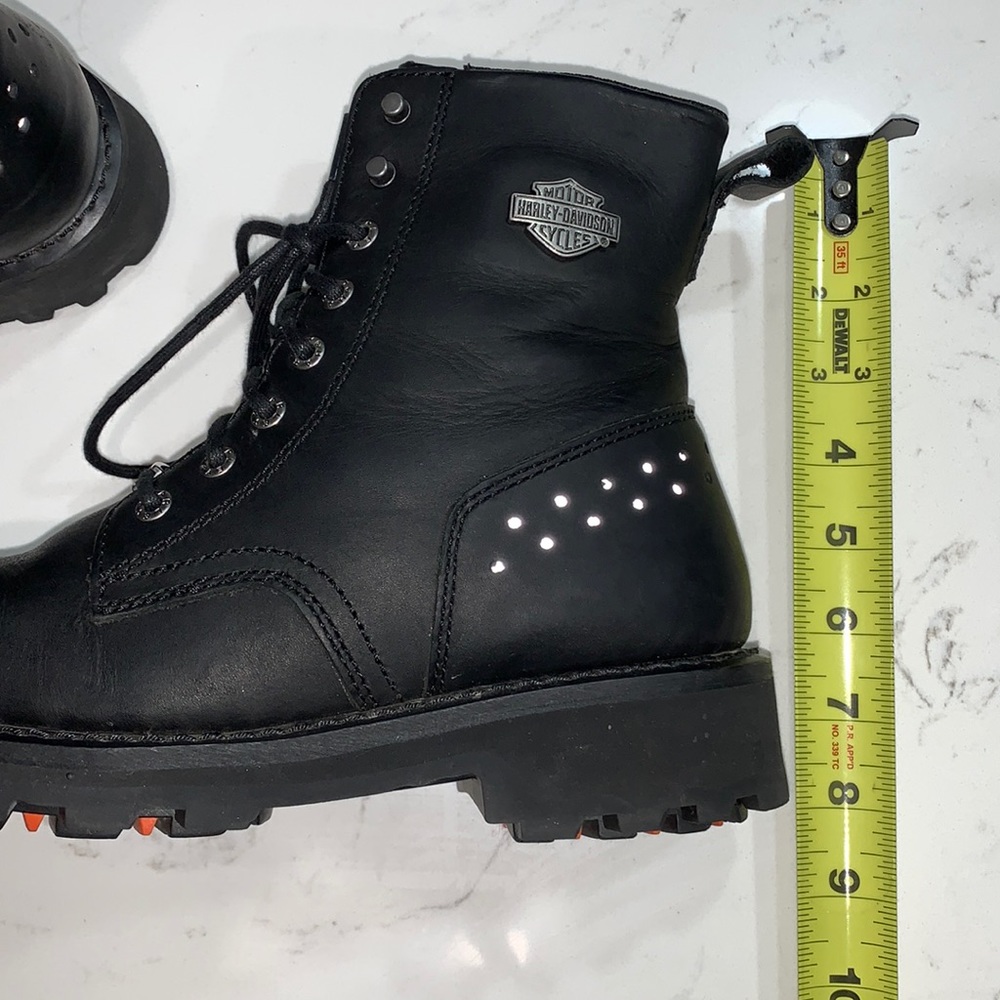 Harley Davidson Lace Up Leather boots - Picture 4 of 17